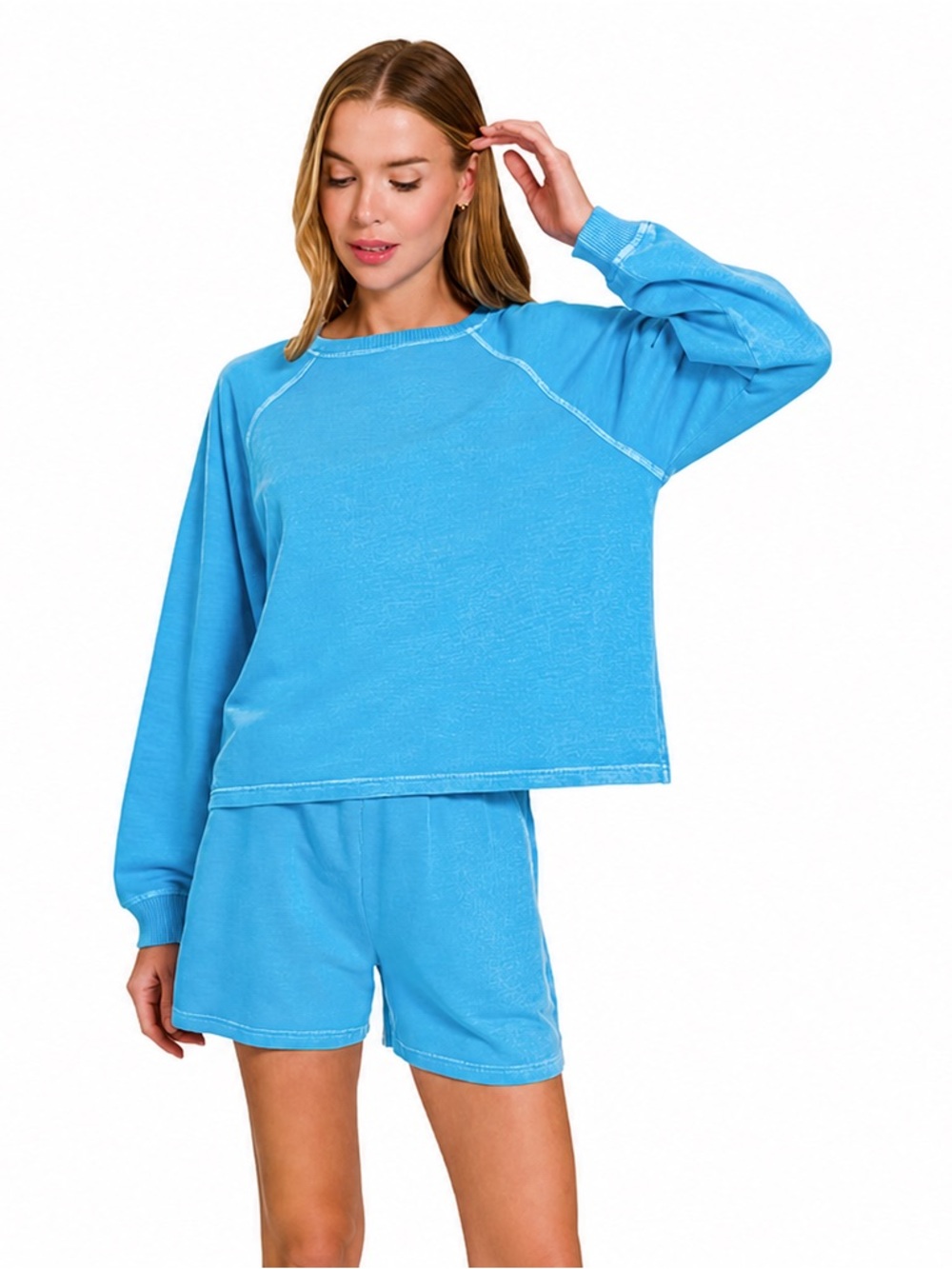 Zenana Cotton French Terry Set